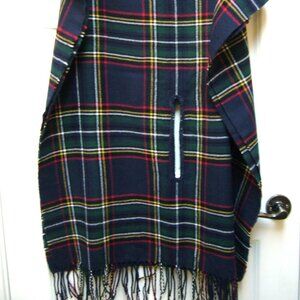 Mud Pie Tartan Plaid Scarf Wrap New
